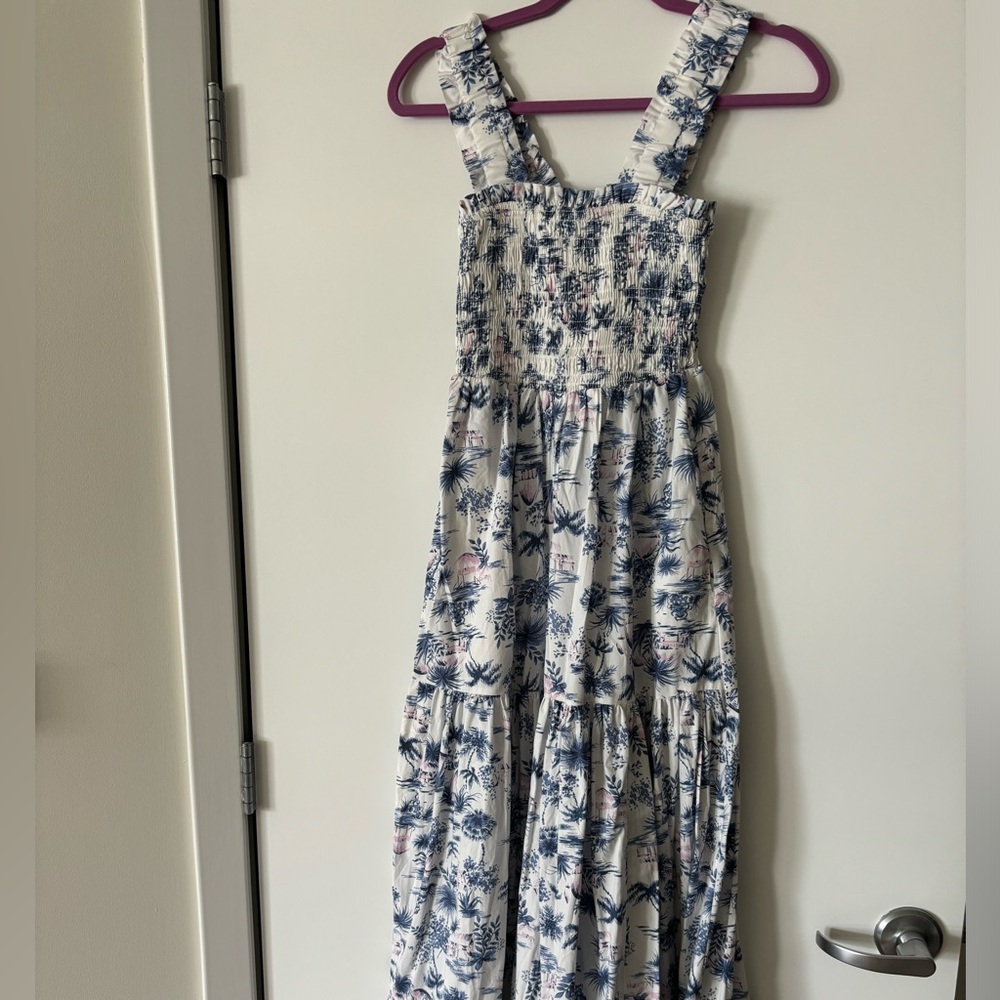 Abercrombie Smocked Bodice Easy Maxi Dress